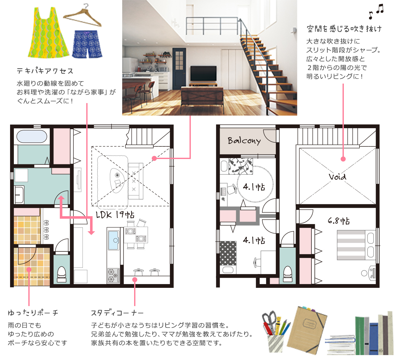 新企画型住宅「YAMATO casa STYLE」　Style04参考間取り図